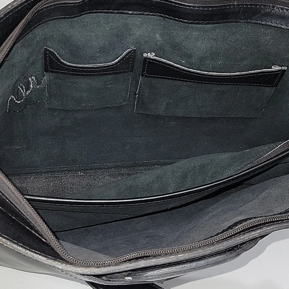 Vintage Hartmann Black Leather Briefcase